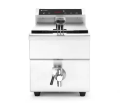 Friteuse Professionnelle à induction avec robinet de vidange 8L Gris 230V/3500W - Hendi