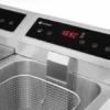 Friteuse professionnelle à induction avec robinet de vidange - 2 x 8 l Profi Line 16L 230V/7000W 580x485x(H)406 mm - Hendi