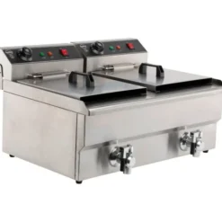 Friteuse Professionnelle Électrique - 2 x 8 Litres - Combisteel