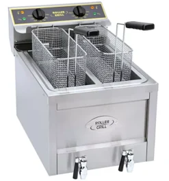 Friteuse professionnelle électrique de 2 cuves 16 litres Roller Grill