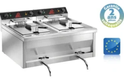 Friteuse professionnelle électrique à poser - Super puissante - 2 x 12 Litres - Sofraca