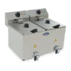 Friteuse Professionnelle à Poser en Inox avec Vidange 2 x 8 L - H 395 à 430 mm - Atosa