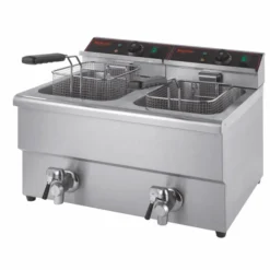 Friteuse Professionnelle 2 x 8 L - Robinet Vidange - Pujadas