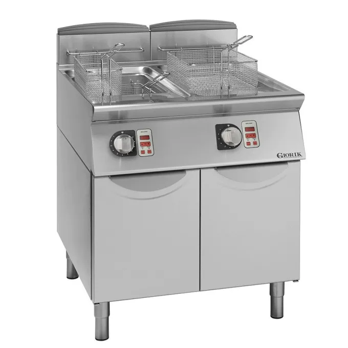Friteuses Electriques, Commandes Electroniques, 2x21 L- Giorik