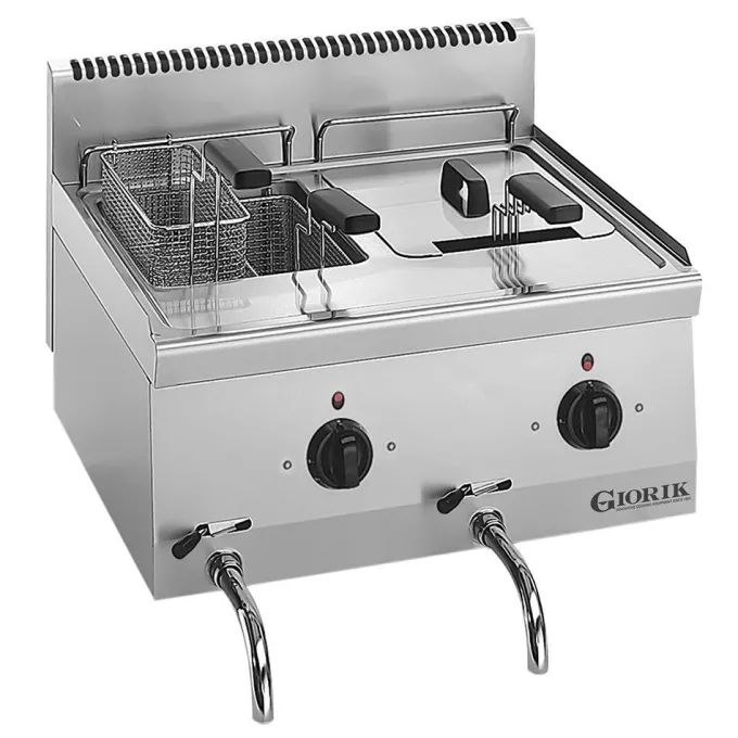 Friteuses Electriques, 2 Cuves, 10 Litres- Giorik