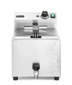 Friteuse XL avec robinet de vidange HENDI GOLIATH, 10L, 400V/10200W, 300x585x(H)392mm - Hendi