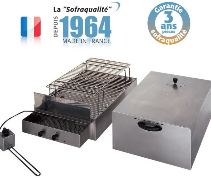 Fumoir électrique - 2 étages - L 715 mm - Sofraca