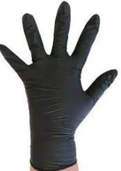 Gant vinyle nitrile noir non poudre taille L - Lot de 4 boites de 1000 - Mediprotec Promosac
