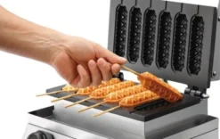 Gaufrier MDI lolly 600, 6 gaufre en épi, arrondie - Bartscher