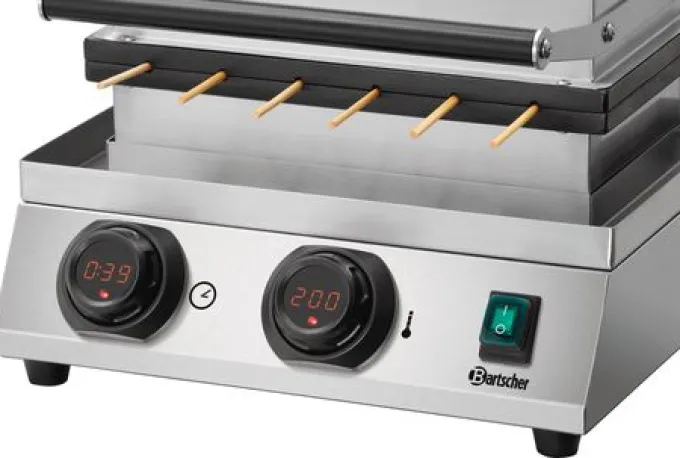 Gaufrier MDI lolly 600, 6 gaufre en épi, arrondie - Bartscher