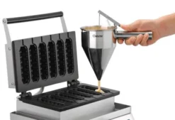Gaufrier MDI lolly 600, 6 gaufre en épi, arrondie - Bartscher