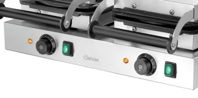 Gaufrier Professionnel Double Coeur - Ø 210 mm - Hauteur 16 mm - Bartscher