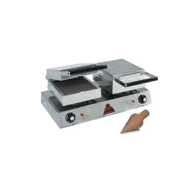 Gaufrier Professionnel Snacky cône électrique - 2 cônes - Sofraca