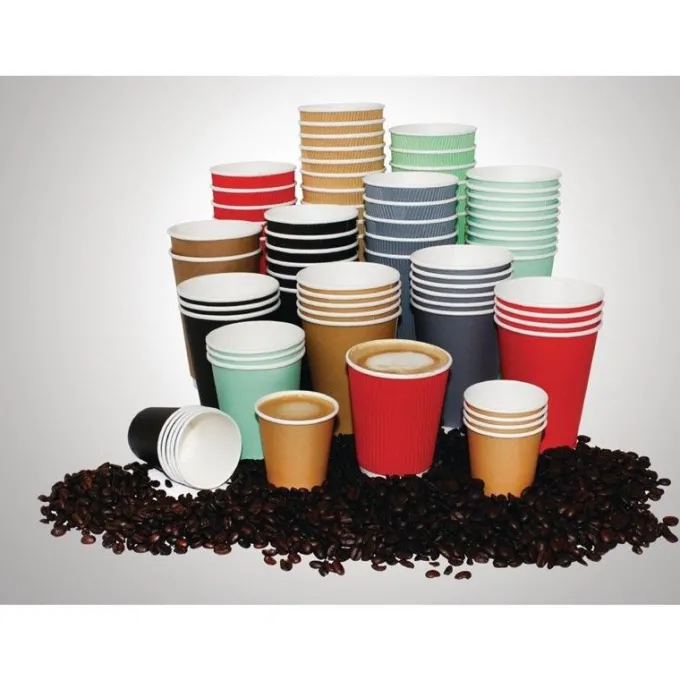 Gobelets boissons chaudes marron - 230 ml Lot de 1000 - Fiesta