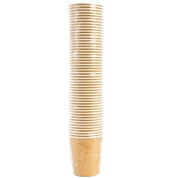 Gobelets boissons chaudes marron - 230 ml Lot de 1000 - Fiesta