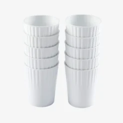 Gobelets 22 cl - lot de 10 - blanc - Gilac