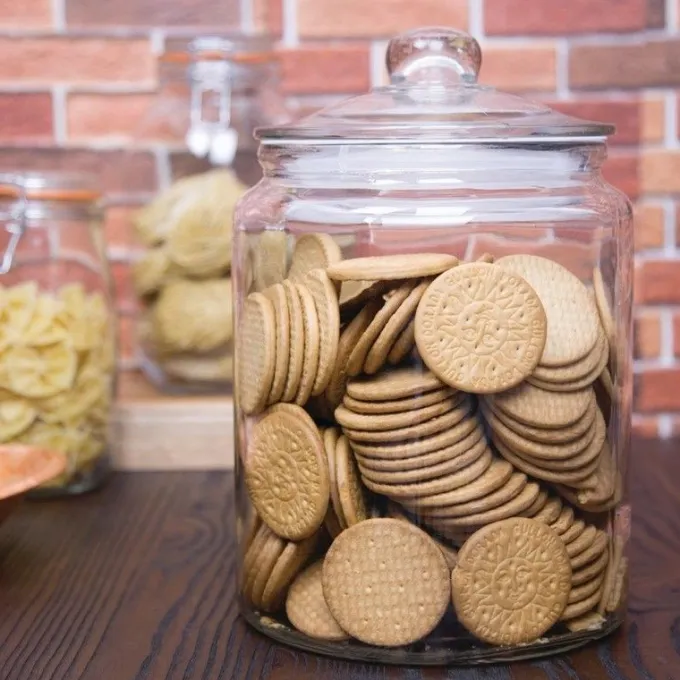 Grand Bocal à Biscuit en Verre 6,35 L - Olympia