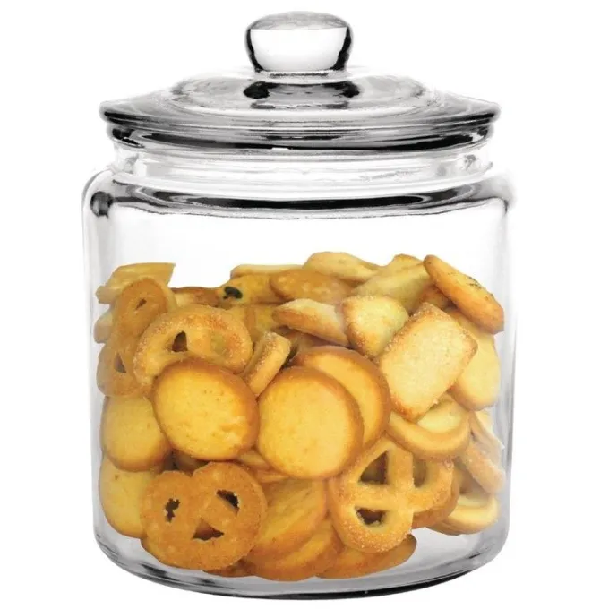Grand Bocal à Biscuit en Verre 6,35 L - Olympia