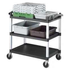 Grand chariot utilitaire noir - Cambro
