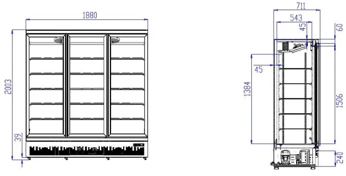 Grande Armoire à Boisson 1065 L - Combisteel