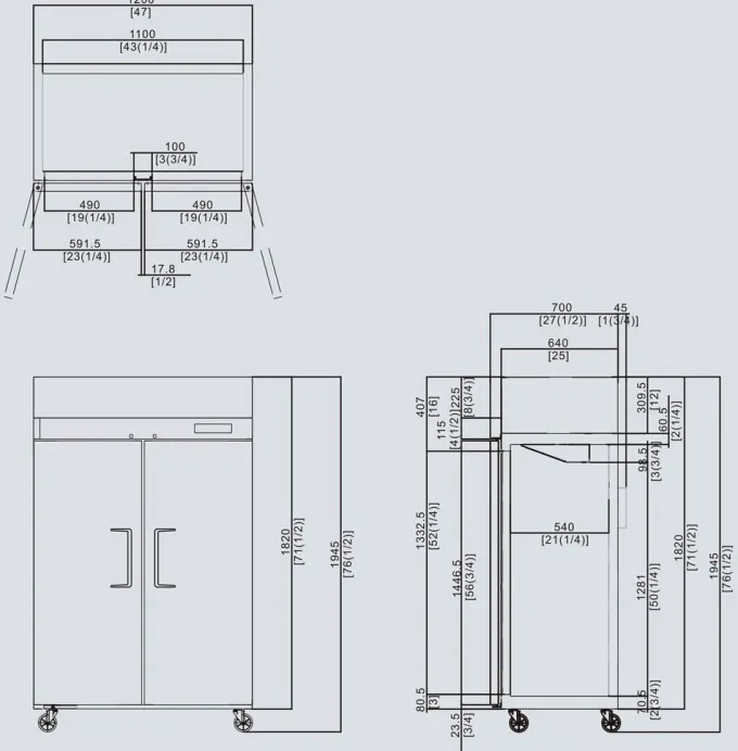 Grande Armoire Réfrigérée Positive 900 L - Inox - Atosa