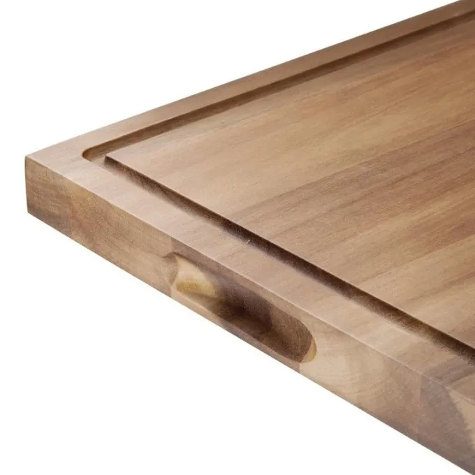 Grande planche à steak en bois d'acacia 31x24x2.5 cm - Olympia