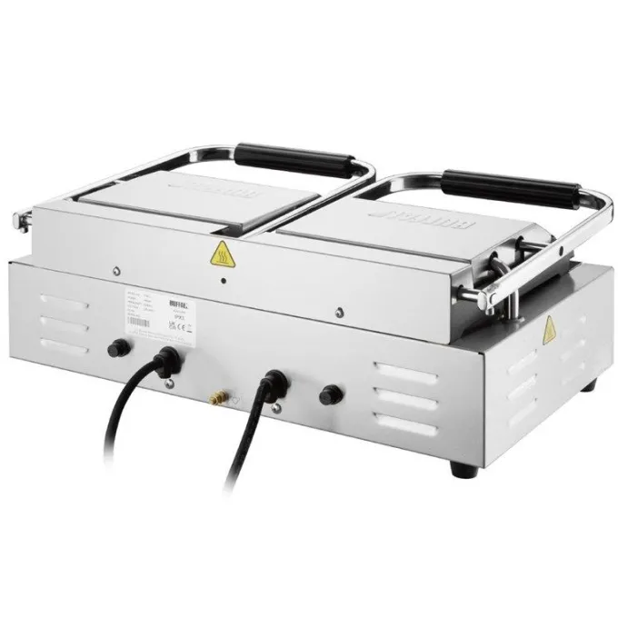 Gril de Contact Double Plaques Rainurées 3,6 kW - Buffalo