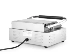Grill de contact Panini dessus et dessous rainurés 230V/2200W 430x370x(H)210 mm - Hendi