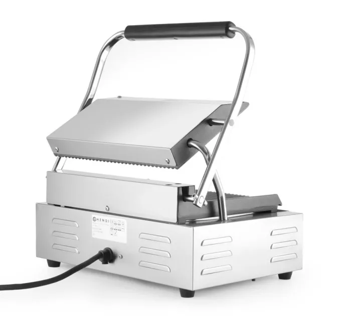 Grill de contact Panini dessus et dessous rainurés 230V/2200W 430x370x(H)210 mm - Hendi