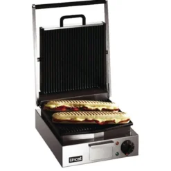 Grill de Contact/Panini Simple Plaques Rainurées Lynx 400 - Lincat