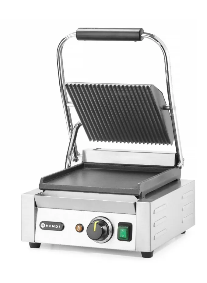 Grill de contact - Rainuré/Lisse - 1800W - Hendi
