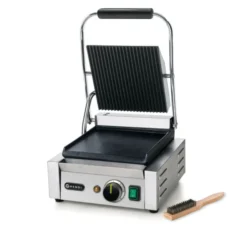 Grill de contact - Rainuré/Lisse - 1800W - Hendi