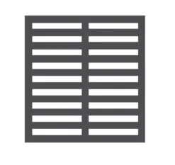 Grille en Acier Inoxydable GN 2/1 - Combisteel