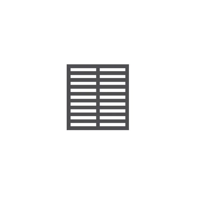 Grille Gauche/Droite Blache pour Armoire Réfrigérée - Combisteel