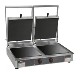 Grill Electrique Double - Plaque Inf. Lisse et Sup. Rainurée - Sofraca - 10232VRL