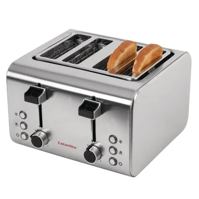 Grille Pain Professionnel Inox - 4 Tranches - Caterlite