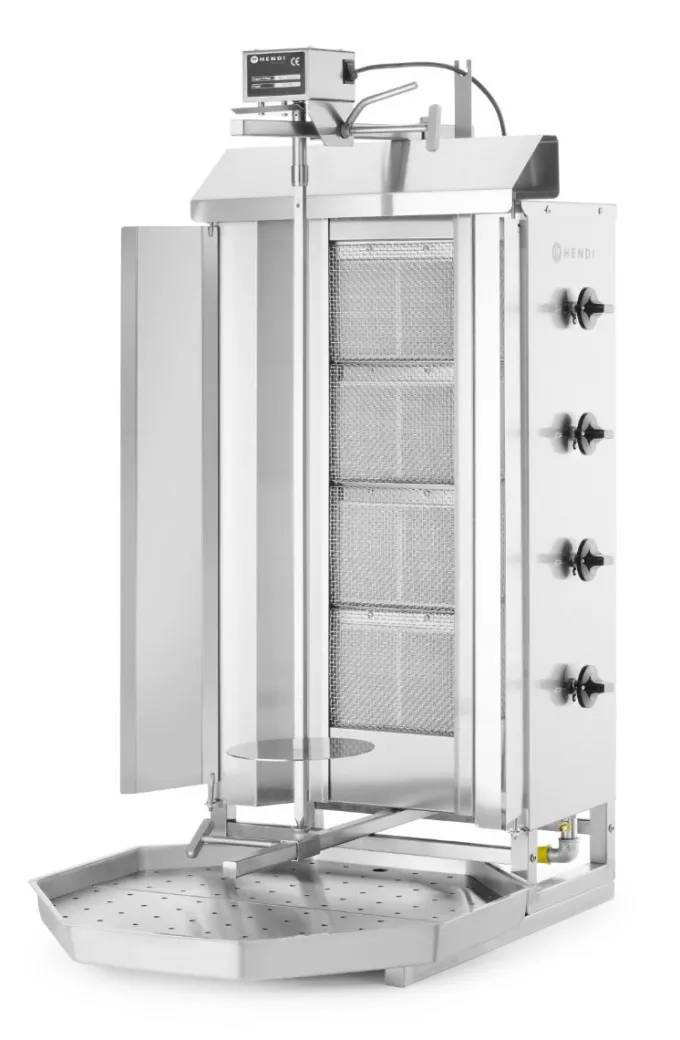 Grill à gaz à kebab Profi Line 12kW 470x550x(H)1150 mm - Hendi