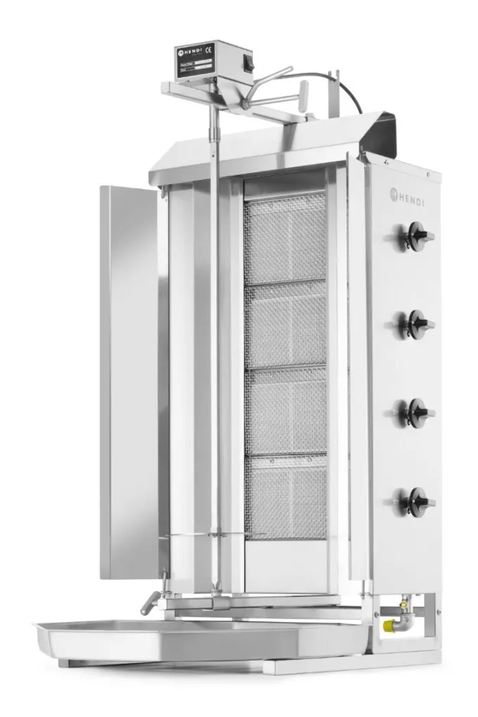 Grill à gaz à kebab Profi Line 12kW 470x550x(H)1150 mm - Hendi
