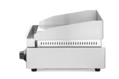 Grill moitié rainuré Profi Line 1/2 lisse 1/2 rainuré 230V/2400W 550x380x(H)240 mm - Hendi