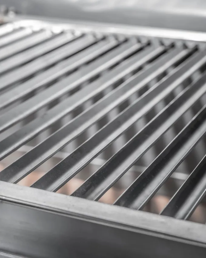 Grill Ouvert Lite Sans Base Réfractaire - Acier Inoxydable - Grille en V - 1 Brûleur - Pujadas