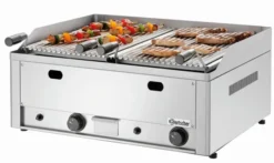 Grill pierre de lave à gaz - 2 brûleurs - Bartscher