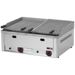 Grill pierre de lave à gaz double 2x 31x48 TOP - GL 60 GS - Redfox