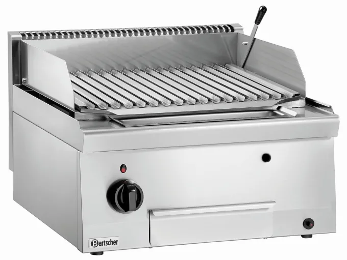 Grill Pierre de Lave à Gaz Professionnel Inox - Bartscher