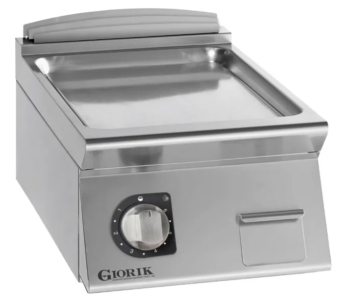 Grills Electriques, acier chromé, surface de cuisson simples-lisses - Giorik - FLE72TCRX