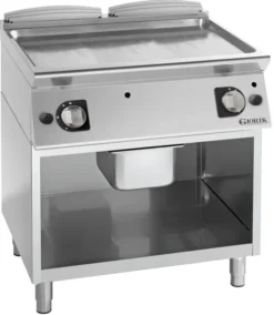 Grills Gaz, acier chromé, surface de cuisson doubles-lisses - Giorik