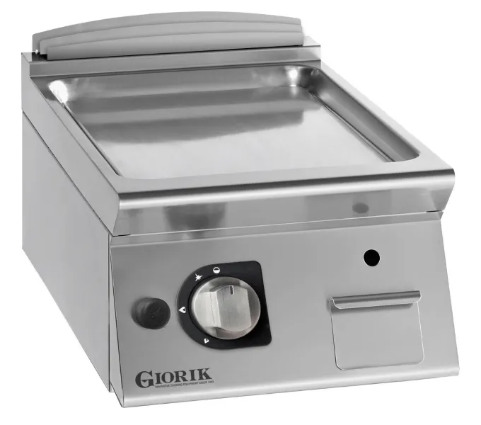 Grills Gaz, acier chromé, , surface de cuisson simples-lisses - Giorik