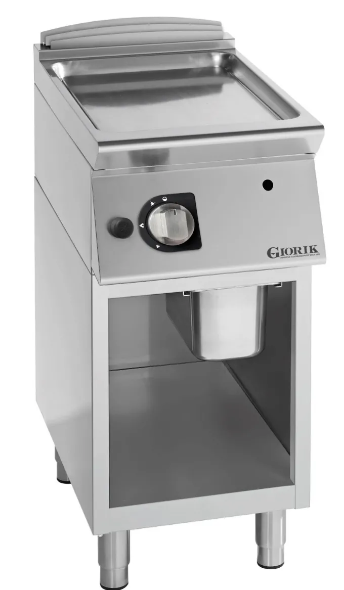 Grills Gaz, acier chromé,, surface de cuisson simples-lisses - Giorik