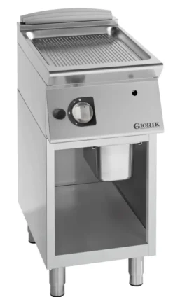 Grills Gaz, acier chromé,, surface de cuisson simples-rainurées - Giorik