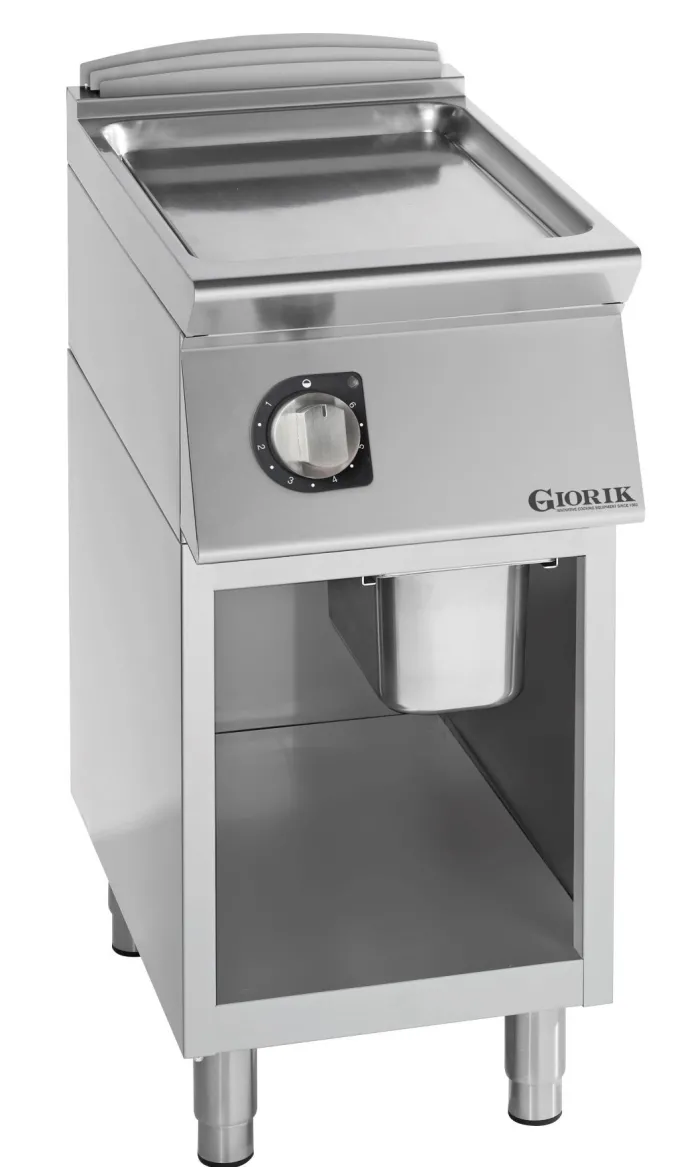 Grills Gaz, acier chromé, surface de cuisson simples-lisses - Giorik - FLG92GRCX