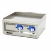 Gril Professionnel - Lisse - Double - Prof. 60 cm - Gaz - Maxima